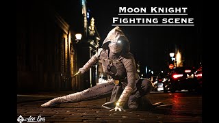 Moon knight Cosplay Fighting Scene [upl. by Dyrraj]