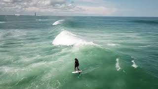 Uncut ride from Hurricane Earl swell off Cape Canaveral [upl. by Wilkins999]