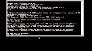 Restore The System State Backup by Command in Windows Server 2012 Part 2 [upl. by Santa]