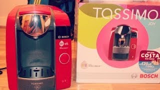 Tassimo T43 Joy Red  Unboxing HD [upl. by Notsew]