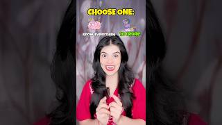 You Have To Choose Between 10 Crore Rupees Or Know Everything🤫 shorts youtubeshorts funny [upl. by Muhan]