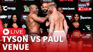 Tyson Vs Paul Fight Live Outside ATampT Stadium In Texas  Mike Tyson Slaps Jake Paul LIVE [upl. by Mailliwnhoj209]