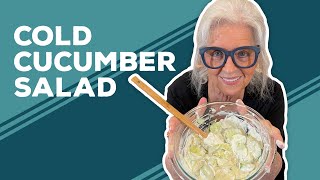 Love amp Best Dishes Cold Cucumber Salad Recipe  Summer Salad Ideas [upl. by Suoivatram]