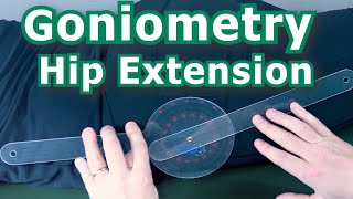 Goniometry  Hip Extension [upl. by Garvey4]