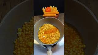 Simple method of making popcorn Popcorn Autumn and winter home cooking Food tutorial Oh my god [upl. by Herschel53]