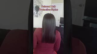 Relaxed Hair Protective Styles relaxedhaircare relaxedhair [upl. by Service564]