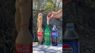 “Mentos vs Coke Sprite Pepsi  how do the drinks react” 🔥😱🍾 experiment candy [upl. by Thesda218]