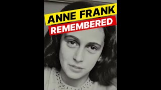 Anne Frank Remembered  on the 75th anniversary of the publication of her diary [upl. by Bat246]