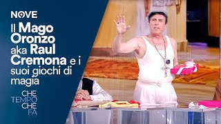 Che tempo che fa  Il Mago Oronzo aka Raul Cremona e i suoi giochi di magia [upl. by Aun298]