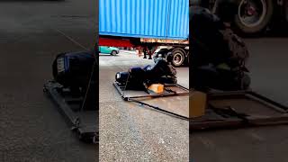 Behind the Scenes JawDropping Motorcycle Stunt Under a Lorry 🎥🔥 BTS ActionStunts filmmaking [upl. by Wilton736]