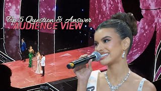 Top 5 Question and Answer  Miss Universe Philippines 2024  AUDIENCE VIEW [upl. by Alolomo]