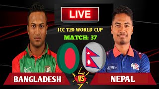 NEPAL VS BANGLADESH ICC T20 WORLD CUP 2024 LIVE SCORES AND COMMENTARY  NEPAL VS BANGLADESH [upl. by Eedebez]