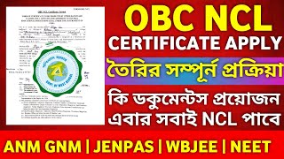 OBC NCL Certificate Apply  ANM GNM NEET JENPAS OBC NCL Certificate 2024 OBC NCL Certificate Format [upl. by Loy]