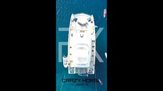 CRAZY HORSE Lagoon 78 power catamaran fully crewed yacht charter fxyachting Greece [upl. by Shirk]