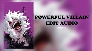 Edit Audios That Make You Feel Like The Strongest Villain 💪 [upl. by Medorra]