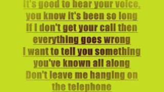 Hanging on the Telephone lyrics [upl. by Gaw]