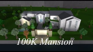 100K 2 Story Mansion Timelapse  Roblox Bloxburg [upl. by Shepperd530]