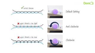 Portable Sewing Machine review  How to adjust tension control for perfect stitching [upl. by Jenifer299]