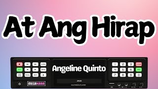 At Ang Hirap  Angeline Quinto KARAOKE [upl. by Donnelly]