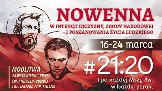 2 Nowenna w intencji ojczyzny zgody narodowej i poszanowania życia 17032024 r  dzień drugi [upl. by Storz360]