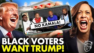 MSNBC PANICS Tries To CUT FEED as Black Voters DESTROY Kamala OnAir  We Want TRUMP [upl. by Merill527]