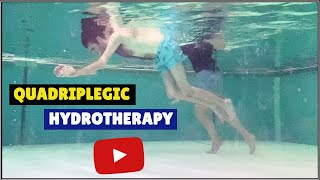 Quadriplegic FIRST TIME in the Pool After Diving ACCIDENT  Pool Therapy  Hydrotherapy Exercises [upl. by Nos]