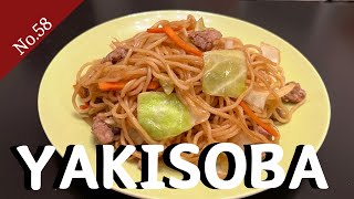 【La comida japonesa】YAKISOBA Las fiestas de Japón se puede sentir  Los puestos de mercadillo [upl. by Pasadis]