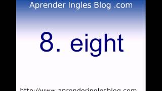 Numeros En Ingles  De 0 a 25 en inglés [upl. by Igig371]