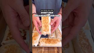 MacroFriendly High Protein Sheet Pan Breakfast Burritos shorts [upl. by Redlac]