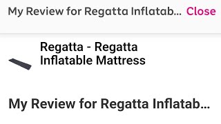 Regatta inflatable mattress review [upl. by Abana]