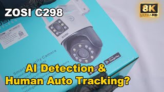 The Ultimate DualLens Wired WiFi PTZ Security Camera  ZOSI C298  Unboxing Testing amp Review [upl. by Zeke956]