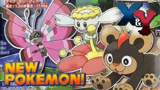 Pokémon X and Y  More New Pokémon and Rival Characters  June CoroCoro Scans [upl. by Akihsal]