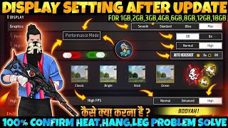 display Setting Free Fire  Pro Player display Setting Free Fire 2024  Free Fire Max New Setting [upl. by Amsirac]