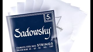 Sadowsky Blue Label Stainless Steel Strings Review [upl. by Chloras474]