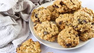 Vegan Oatmeal Raisin Cookies [upl. by Avilla]