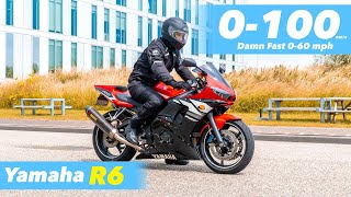 2003 YAMAHA YZF R6 Acceleration 0100 INSANE AKRAPOVIC SOUND🔥 [upl. by Asiole909]