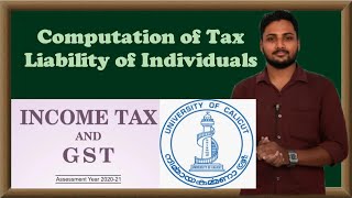 Computation of Total Income Part 1 Income Tax and GST  Calicut University  Exam  Malayalam  6th [upl. by Braca]