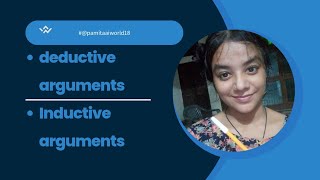 deductive argument and inductive arguments  arguments in hindi  pamitaaiworld18 [upl. by Rukna149]