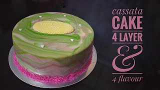 Cassata cake recipe ll മലയാളം easy baking tutorial [upl. by Esmeralda280]