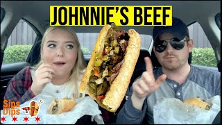 Johnnies Beef Chicago Food Review  Delish or Garbage [upl. by Yecies]