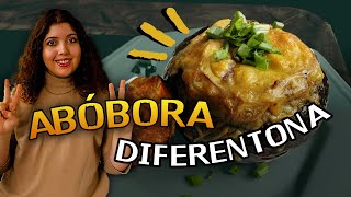 Abóbora Recheada no Forno  Receita Vegana [upl. by Jorgenson]