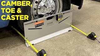 How to DIY Vehicle Alignment at home with VEVOR Wheel Alignment Tool [upl. by Ellennod]