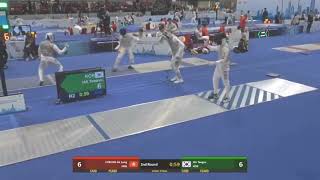 HKG vs KOR  Mens Fencing Team Foil SF  FIE Foil World Cup  Hong Kong China [upl. by Ynaittirb]