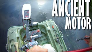 😳SUPER OLD MINN KOTA Trolling Motordoes it work [upl. by Sager59]