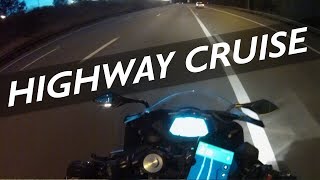 Yamaha YZF R125 Late Night Highway Cruise [upl. by Suzann]