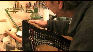 Rick Rubarth tuning and setting up the Merlin Harp [upl. by Craggy]