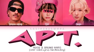 ROSÉ amp BRUNO MARS amp YOU AS A MEMBER  APT  Karaoke 3 members version [upl. by Loeb160]