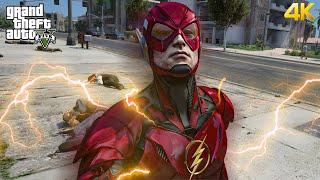 GTA 5  The Flash Brainiac From Suicide Squad Kill The Justice League [upl. by Ennovehc500]