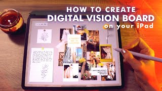 How to create a digital vision board on your iPad  in GoodNotes [upl. by Nanis]