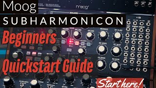 Subharmonicon Beginners Quickstart Guide [upl. by Wheeler]